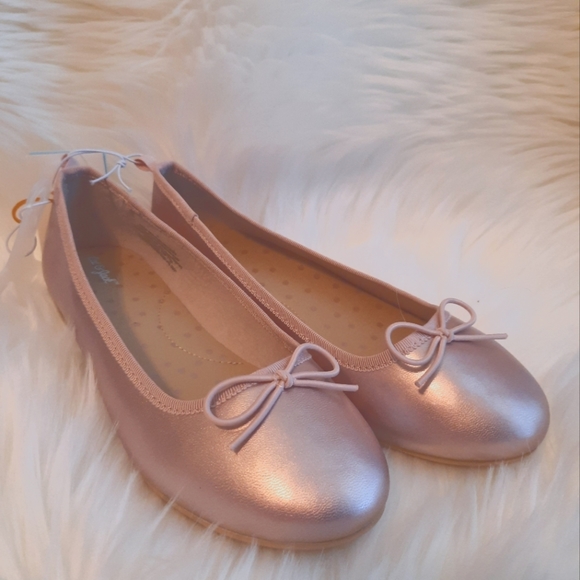 Blush Ballet Flat Shoe Slipper Girls Size 3 - Picture 2 of 8